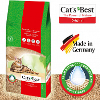 Наполнитель Cat's Best Original древесный комкующийся 40л/17,2кг Наполнитель Cat's Best Original древесный комкующийся 40л/17,2кг