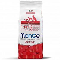 Monge Dog Speciality Active 12 кг корм для активных собак с курицей Monge Dog Speciality Active 12 кг корм для активных собак с курицей