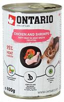 Ontario Kitten Chicken,Schrimps,Rice,Salmon Oil консервы для котят: курица, креветки и рис 400 г Ontario Kitten Chicken,Schrimps,Rice,Salmon Oil консервы для котят: курица, креветки и рис 400 г
