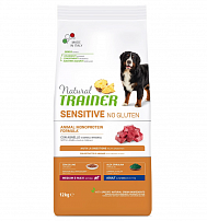 TRAINER NATURAL SENSITIVE NO GLUTEN MEDIUM&MAXI ADULT DOG – LAMB 12 кг сухой корм для взрослых собак средних и крупных пород без глютена с ягненком TRAINER NATURAL SENSITIVE NO GLUTEN MEDIUM&MAXI ADULT DOG – LAMB 12 кг сухой корм для взрослых собак средних и крупных пород без глютена с ягненком