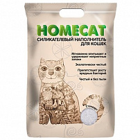 HOMECAT Стандарт 30 л силикагелевый наполнитель для кошачьих туалетов без запаха HOMECAT Стандарт 30 л силикагелевый наполнитель для кошачьих туалетов без запаха