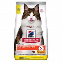 Hill's Science Plan PERFECT DIGESTION 1,5кг для взрослых кошек с курицей и коричневым рисом для поддержания баланса пищеварения Hill's Science Plan PERFECT DIGESTION 1,5кг для взрослых кошек с курицей и коричневым рисом для поддержания баланса пищеварения