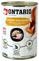 Ontario Chicken,Rabbit,Salmon Oil консервы для кошек: курица и кролик 400 г Ontario Chicken,Rabbit,Salmon Oil консервы для кошек: курица и кролик 400 г