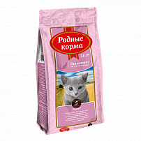 РОДНЫЕ КОРМА 34/19 5 русских фунтов 2,045 кг сухой корм для котят с индейкой 1х6 РОДНЫЕ КОРМА 34/19 5 русских фунтов 2,045 кг сухой корм для котят с индейкой 1х6