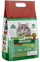 HOMECAT Эколайн Яблоко 6 л комкующийся наполнитель для кошачьих туалетов с ароматом яблока